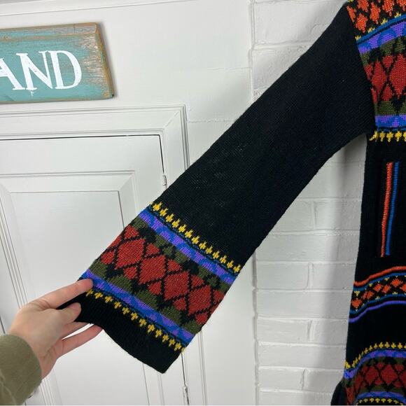 Vintage Organically Grown Sweaters by Arpeja Long Cardigan Size S - Picture 5 of 13